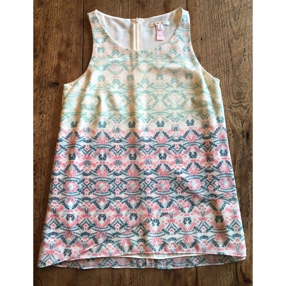 CAbi Mosiac Print Top Style# 250 - Picture 1 of 5